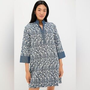 Tuckernuck Embroidered Chambray Wildflower Meadows Megan Dress. Size medium.